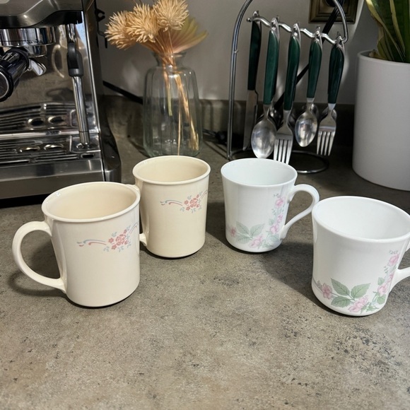 Corning Ware Vintage Floral Mugs - Picture 2 of 4